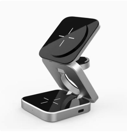 Portable Magnetic 3-in-1 Wireless Charging Station